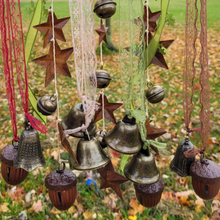 Load image into Gallery viewer, Witches Bells Door Chimes with Acorn Bells
