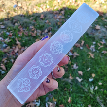Load image into Gallery viewer, Chakra Selenite Stick - 8 inch
