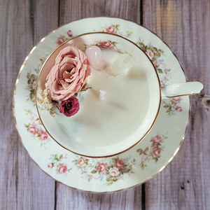 Vintage Tea Cup Candle (Love Spell)