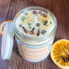 Load image into Gallery viewer, Abundance Intention Candle (Orange Clove) - 9oz
