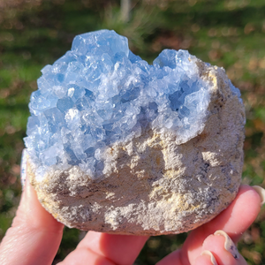 Celestite Druzy Geode Cluster