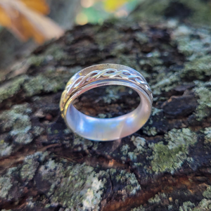 Sterling Silver Spinner Ring - Worry Ring - Meditation Ring