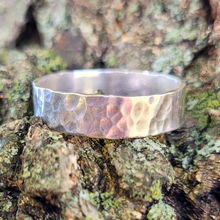 Load image into Gallery viewer, Hammered Sterling Silver Ring - 5mm
