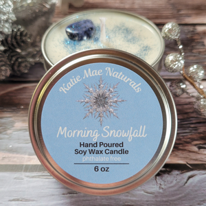 Morning Snowfall Soy Wax Candle - 6 oz
