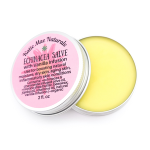 Echinacea Salve with Chamomile and Vanilla - Herb Infused Salve - Boost Natural Moisture