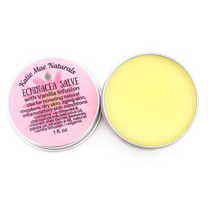 Echinacea Salve with Chamomile and Vanilla - Herb Infused Salve - Boost Natural Moisture