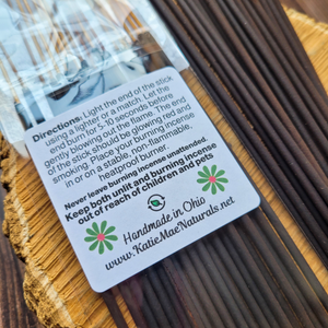 Phthalate free hand dipped incense 