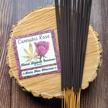 Load image into Gallery viewer, Cannabis rose hand dipped incense sticks 
