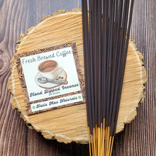 Load image into Gallery viewer, Coffee scented hand dipped incense sticks 
