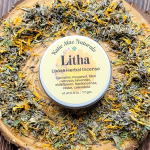 Loose herbal incense blend for Litha