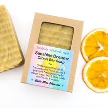 Load image into Gallery viewer, Citrus scented vegan body soap
