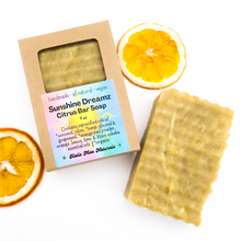 Load image into Gallery viewer, Citrus scented vegan body soap
