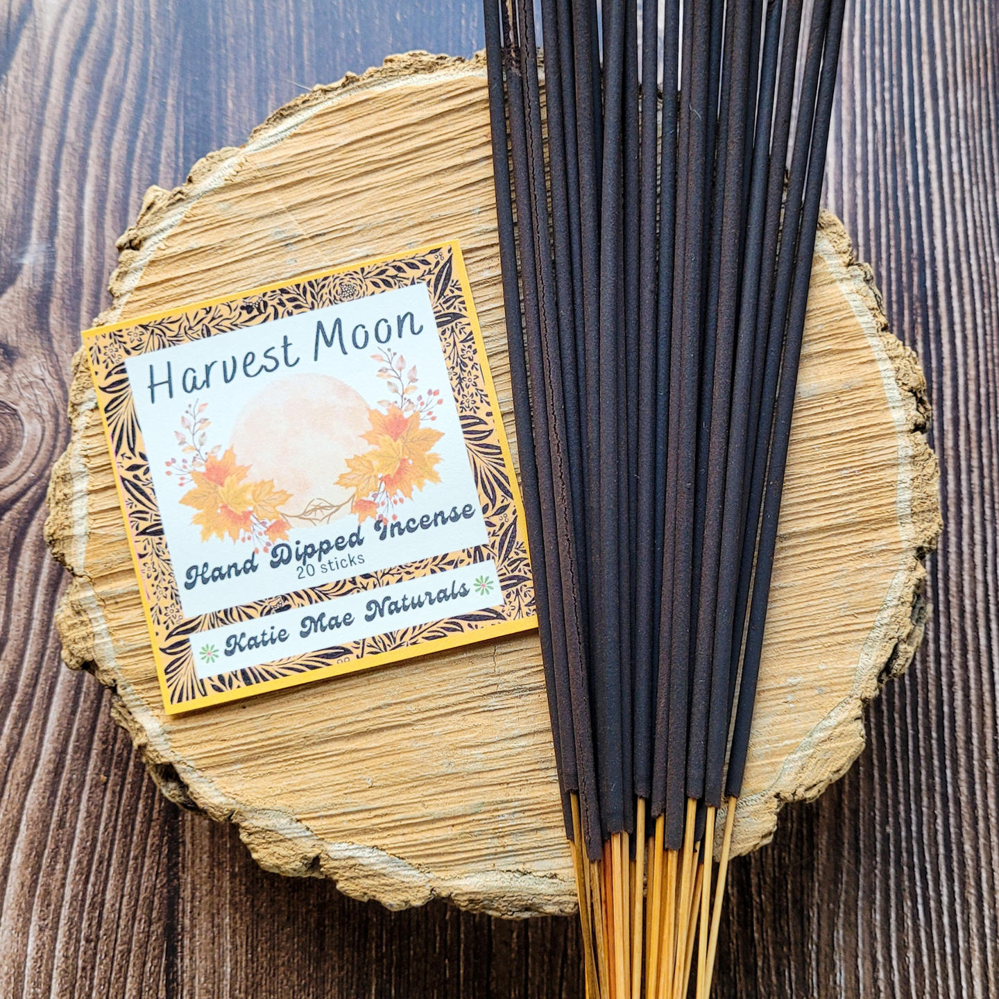 Harvest moon hand dipped incense sticks 