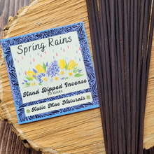 Load image into Gallery viewer, Spring rains hand dipped incense sticks 
