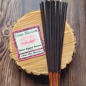 Lotus blossom hand dipped incense sticks 