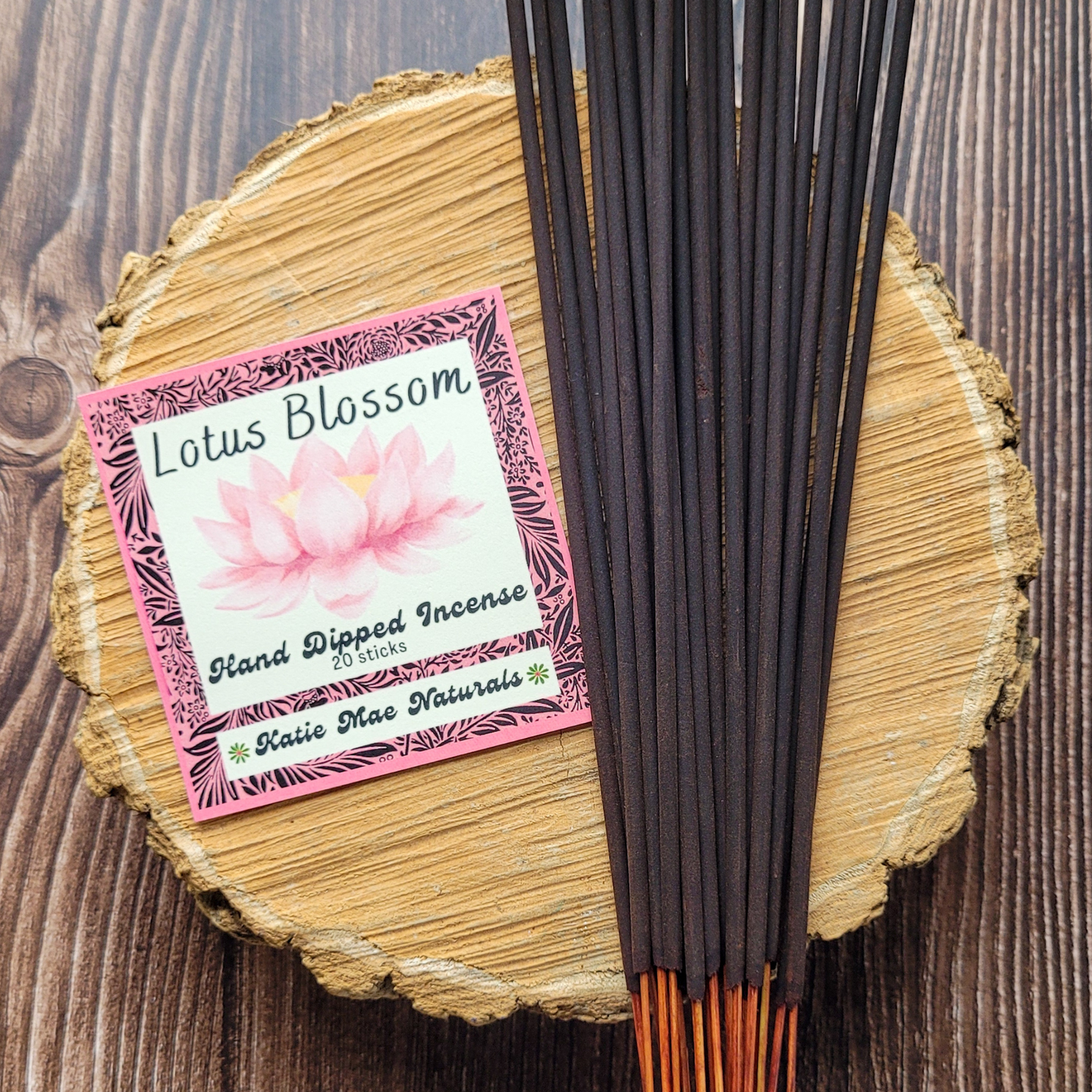 Lotus Blossom Hand Dipped Incense Sticks - 20 pack