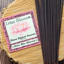 Load image into Gallery viewer, Lotus blossom hand dipped incense sticks 
