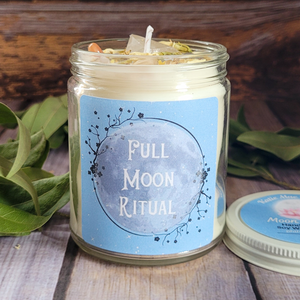 Full moon soy wax candle 
