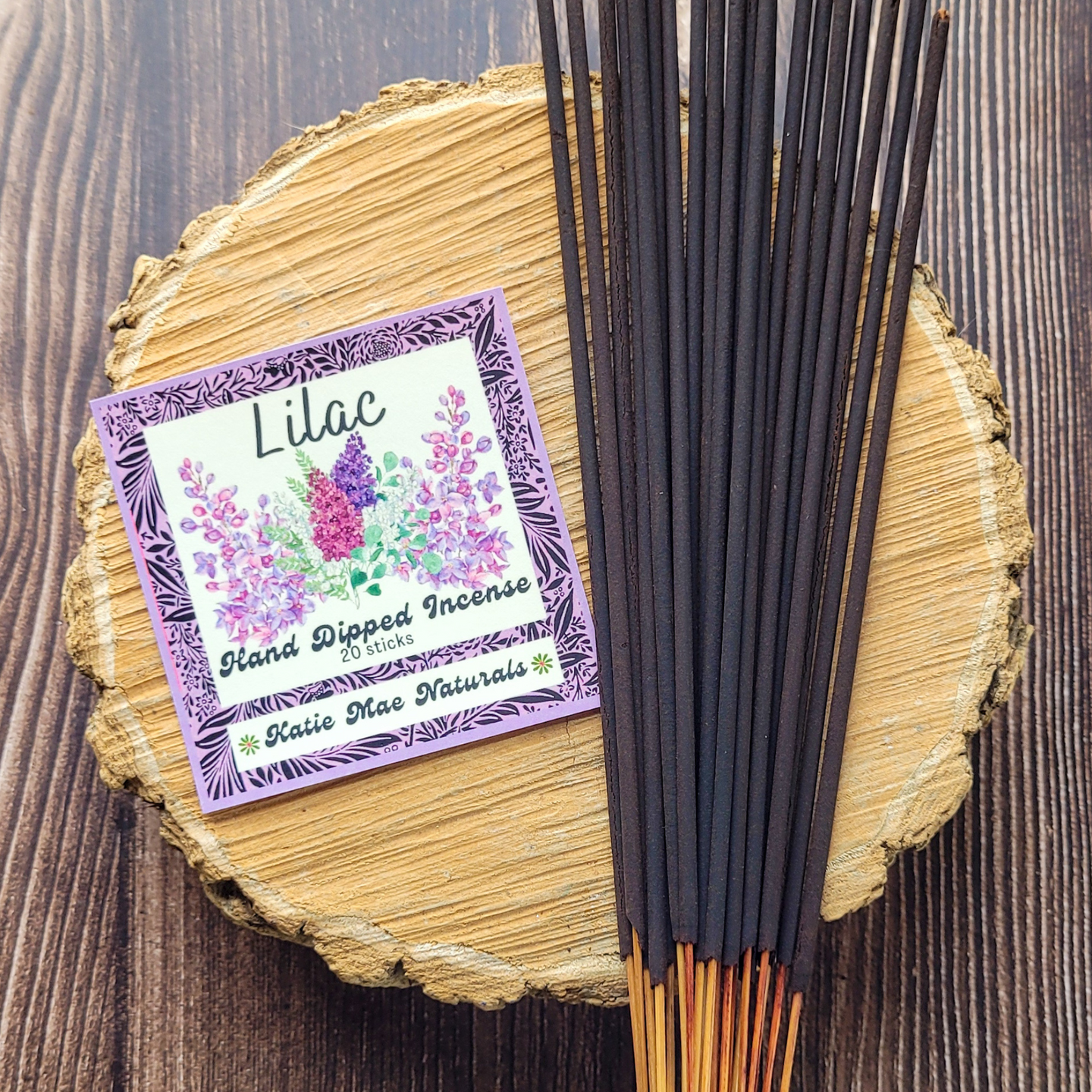 Lilac hand dipped incense sticks 