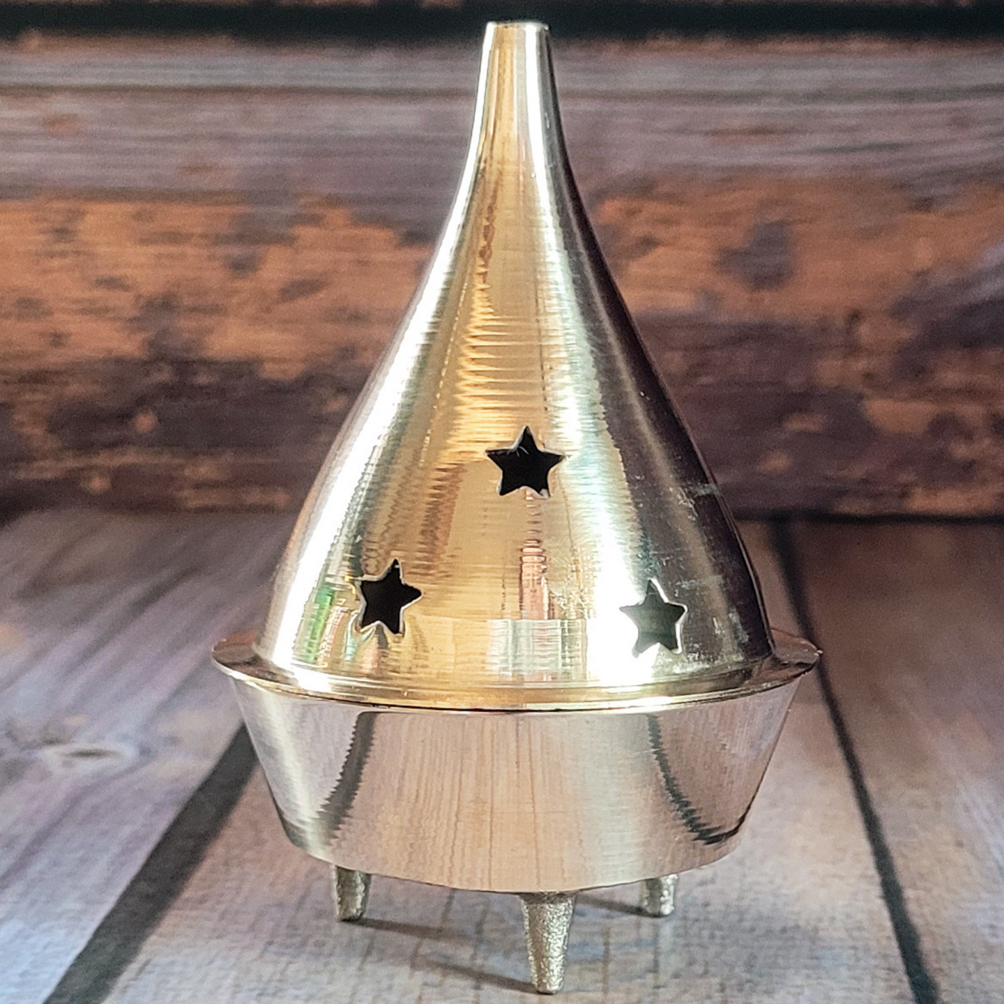 Solid Brass Charcoal Incense Burner - Cone Incense Burner