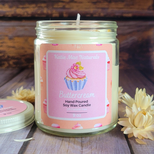 Buttercream Soy Wax Candle - 9 oz