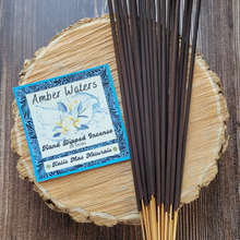 Load image into Gallery viewer, Amber waters hand dipped incense sticks
