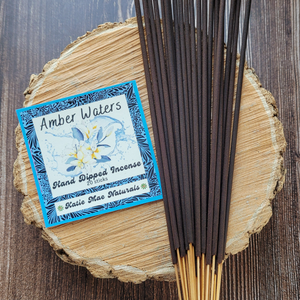 Amber waters hand dipped incense sticks