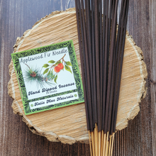 Load image into Gallery viewer, Applewood fir needle hand dipped incense sticks 
