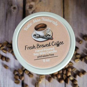 Fresh Brewed Coffee Soy Wax Candle - 9 oz