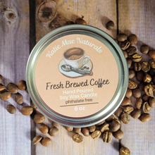 Load image into Gallery viewer, Fresh Brewed Coffee soy wax candle 
