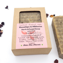 Load image into Gallery viewer, Rosehips and Hibisicus Herb Infused Soap - Unscented
