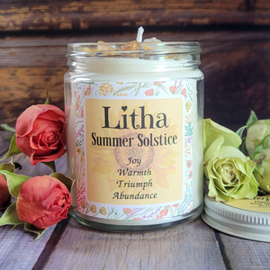 Litha Summer Solstice soy wax candle 
