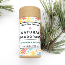 Load image into Gallery viewer, Zero waste natural deodorant with tea tree essential oil 
