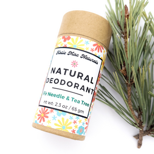Fir needle tea tree zero waste natural deodorant 