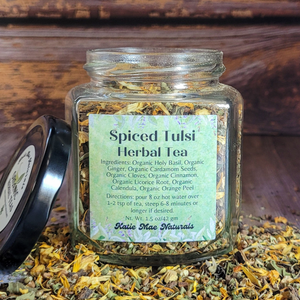 Organic Spiced Tulsi Herbal Tea - Loose Leaf Tea