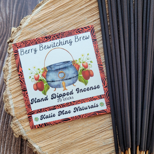 Berry hand dipped incense sticks 