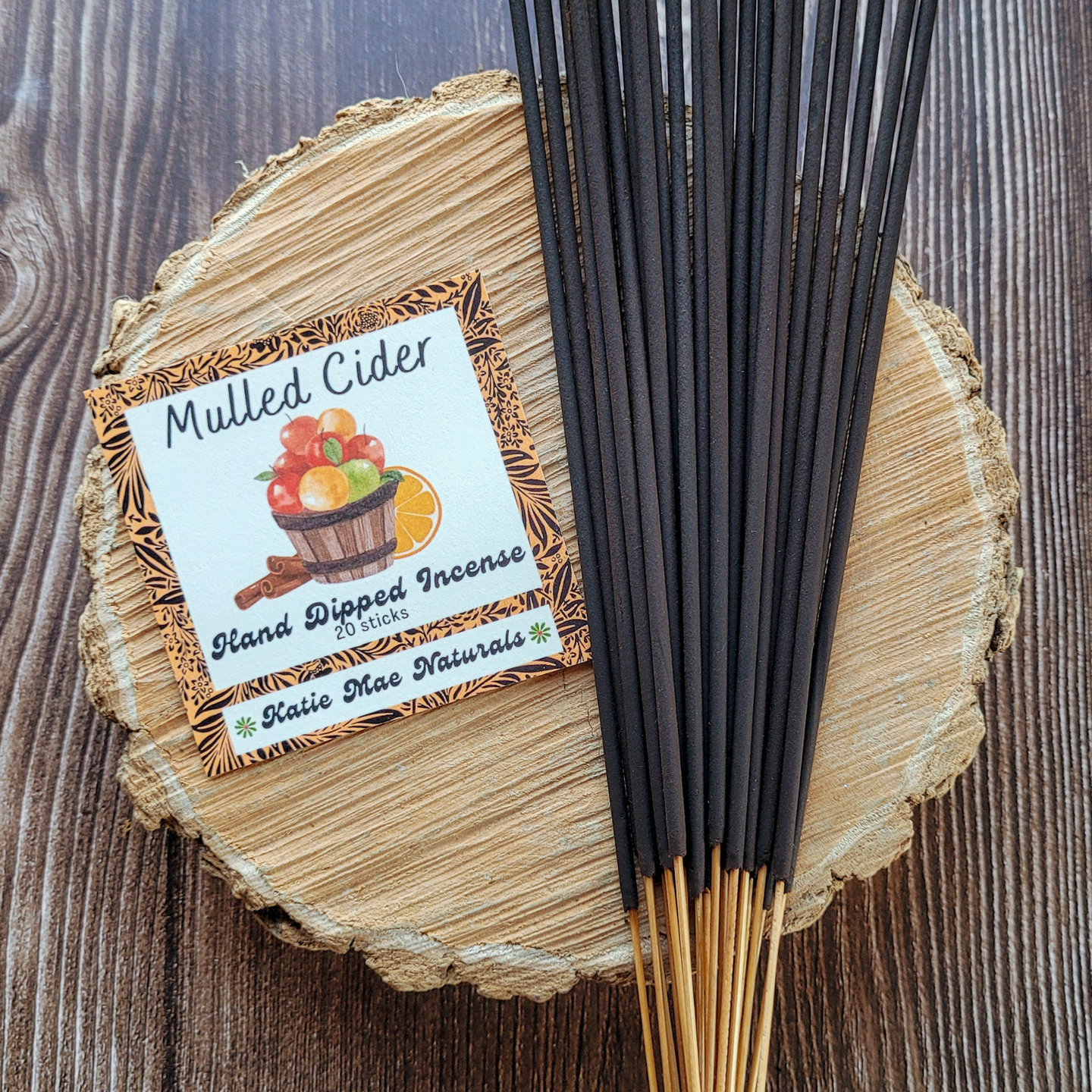 Mulled cider hand dipped incense sticks