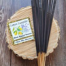 Load image into Gallery viewer, Lemon lavender hand dipped incense sticks 
