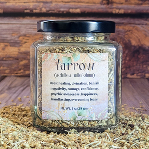 Organic Dried Yarrow - Apothecary Herb Jar