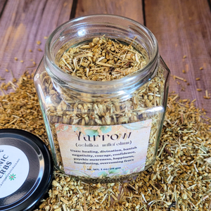 Organic Dried Yarrow - Apothecary Herb Jar