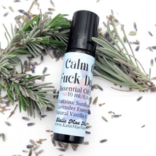 Load image into Gallery viewer, Calm the F*ck Down Essential Oil Blend Roller Bottle
