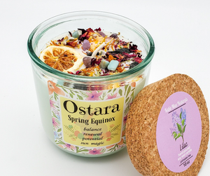 Ostara (Spring Equinox) Ritual Candle - Lilac 10 oz