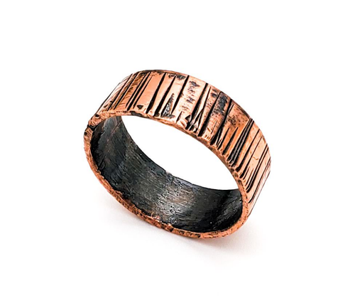 Hammered Copper Ring, Handmade one of a kind jewelry