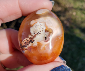 Carnelian Palm Stone (#5)