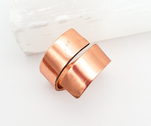 Load image into Gallery viewer, Polished Copper Wrap Ring - Handmade to Order
