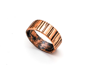 Hammered Copper Ring, Handmade one of a kind jewelry